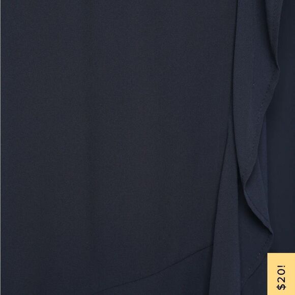 LOVEJOY  Navy Blue Lace-Up High-Low Maxi Dress 6 NWT and in packaging - Picture 2 of 7